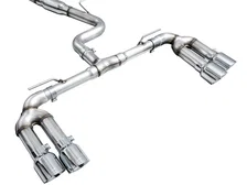 Track Edition Exhaust for Audi 8Y S3 - 4.5" Chrome Silver Tips image 3