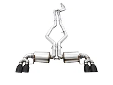 Non-Resonated Touring Edition Exhaust for G2X M340i / M440i - 4" Diamond Black Tips for BMW image 3