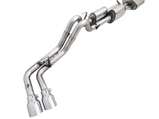 0FG Exhaust with BashGuard for 3rd Gen Tacoma - Dual Chrome Silver Tips image 6