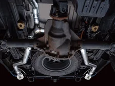 0FG Non-Resonated Catback for '21+ Ford F-150 (With Bumper Cutouts) - 5" Chrome Silver Tips image 9