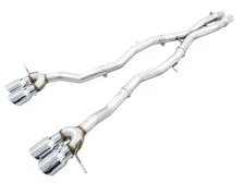 Track Edition Catback Exhaust for BMW G8X M3/M4 - 4.5" Chrome Silver Tips image 1