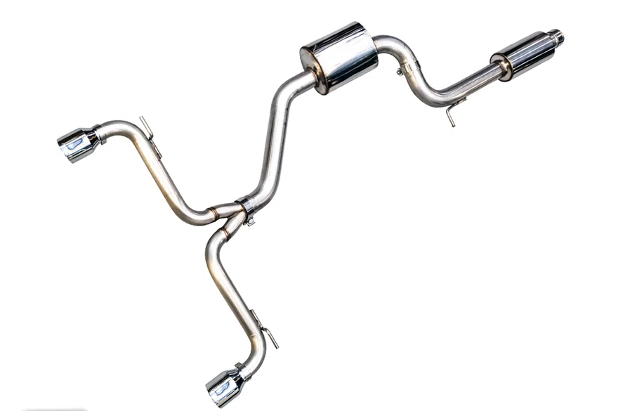 Touring Edition Exhaust for VW MK7 GTI - Chrome Silver Tips