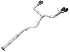 Track Edition Catback Exhaust for VB Subaru WRX - 4" Diamond Black Tips image 2