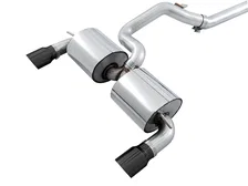 Touring Edition Cat-back Exhaust for Ford Focus RS - Resonated - Diamond Black Tips image 2