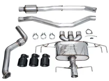 Touring Edition Exhaust for DE5 Integra Type-S - Triple Diamond Black Tips image 5