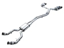 Touring Edition Exhaust for Audi C8 S6/S7 - 4.5" Diamond Black Tips image 4