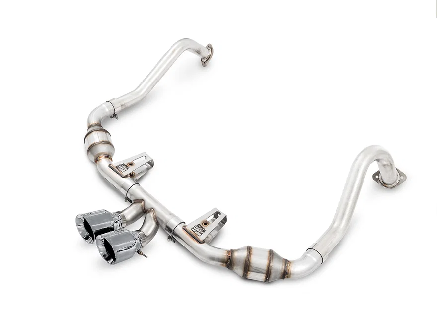 Touring Edition Exhaust for Porsche 718 Boxster / Cayman - Chrome Silver Tips