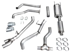 0FG Exhaust for 3rd Gen Toyota Tundra - Dual Chrome Silver Tips image 6