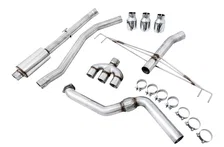 Track Edition Exhaust for FK8 Civic Type R (includes Front Pipe) - Triple Chrome Silver Tips image 2
