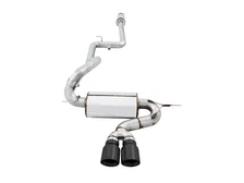 Touring Edition Cat-back Exhaust for Ford Focus ST - Resonated - Diamond Black Tips image 2