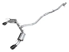 Touring Edition Exhaust for FE1 Civic Si/DE4 Acura Integra - 5" Diamond Black Tips image 1