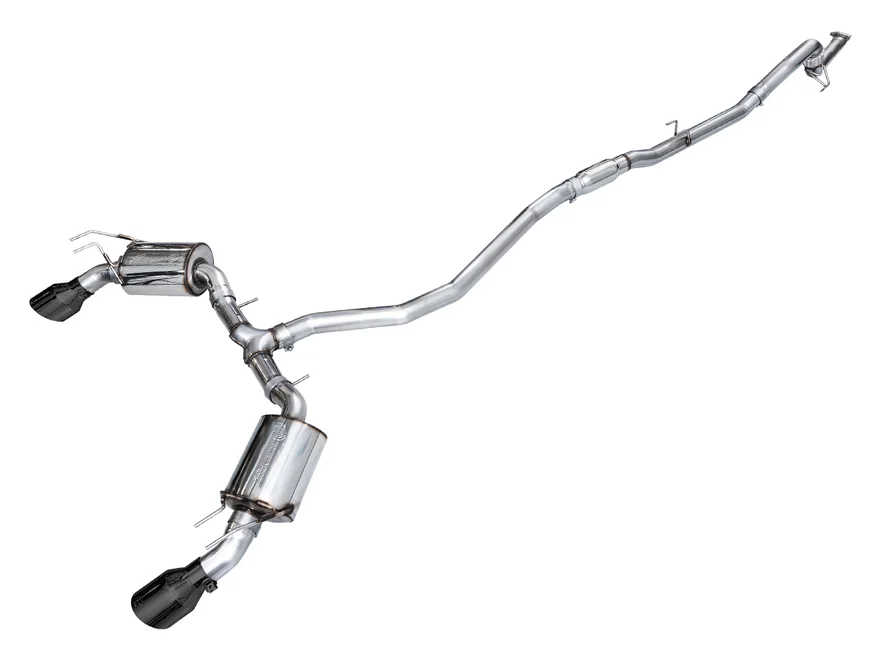 Touring Edition Exhaust for FE1 Civic Si/DE4 Acura Integra - 5" Diamond Black Tips