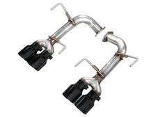 Track Edition Axleback Exhaust for VB Subaru WRX - 4" Diamond Black Tips image 1