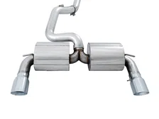 Touring Edition Cat-back Exhaust for Ford Focus RS- Non-Resonated - Chrome Silver Tips image 2