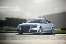 Touring Edition Exhaust for Audi C7 A7 3.0T - 4" Diamond Black Tips image 2