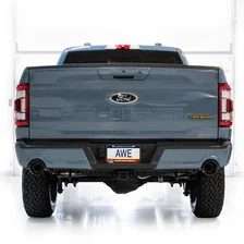 0FG Non-Resonated Catback for '21+ Ford F-150 (With Bumper Cutouts) - 5" Diamond Black Tips image 16