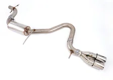 Resonated Performance Exhaust for Audi A3 FWD, Chrome Tips image 1