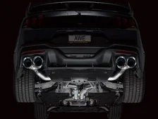 Track Edition Exhaust for S650 Ford Mustang Dark Horse - Quad Chrome Silver Tips image 12