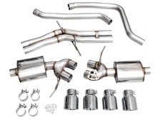 Touring Edition Catback Exhaust for '22+ Porsche Macan 2.9TT - Chrome Silver Tips image 5
