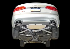 Touring Edition Exhaust for Audi B8 S4 3.0T - 4" Chrome Silver Tips image 2