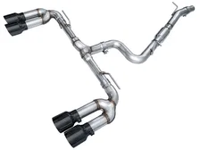Track Edition Exhaust for Audi 8Y S3 - 4.5" Diamond Black Tips image 1