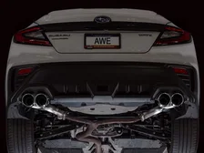 Track Edition Axleback Exhaust for VB Subaru WRX - 4" Chrome Silver Tips image 7
