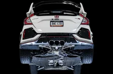 Touring Edition Exhaust for FK8 Civic Type R (includes Front Pipe and DualPhase Mid Pipe) - Triple Diamond Black Tips image 5