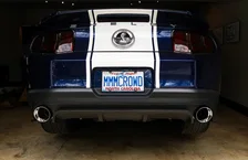 Track Edition Axleback Exhaust for the S197 Ford Mustang GT - Chrome Silver Tips image 4