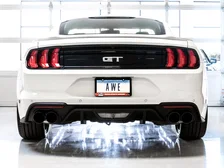Touring Edition Cat-back Exhaust for the '18-'23 S550 Mustang GT - Quad Diamond Black Tips image 5