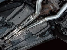 SwitchPath™ Cat-back Exhaust for '18-'23 S550 Mustang GT - Quad Diamond Black Tips image 7
