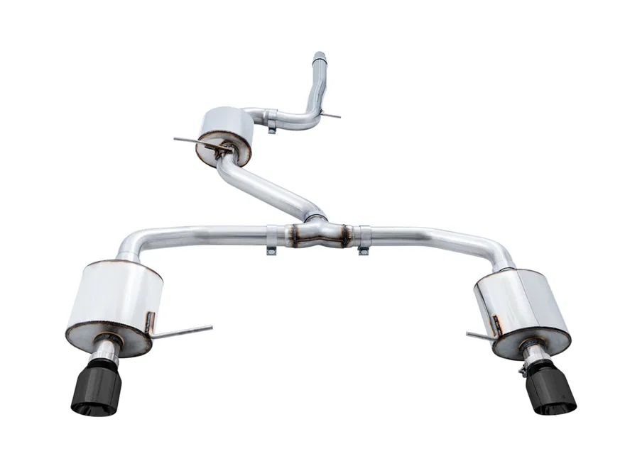 Touring Edition Exhaust for MK7 Jetta GLI w/ High Flow Downpipe (not included) - Diamond Black Tips