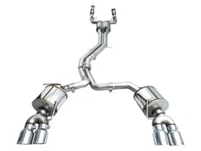 Touring Edition Exhaust for Audi C8 S6/S7 - 4.5" Chrome Silver Tips image 3