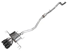 Touring Edition Exhaust for FL5 Civic Type R - Triple Diamond Black Tips image 1
