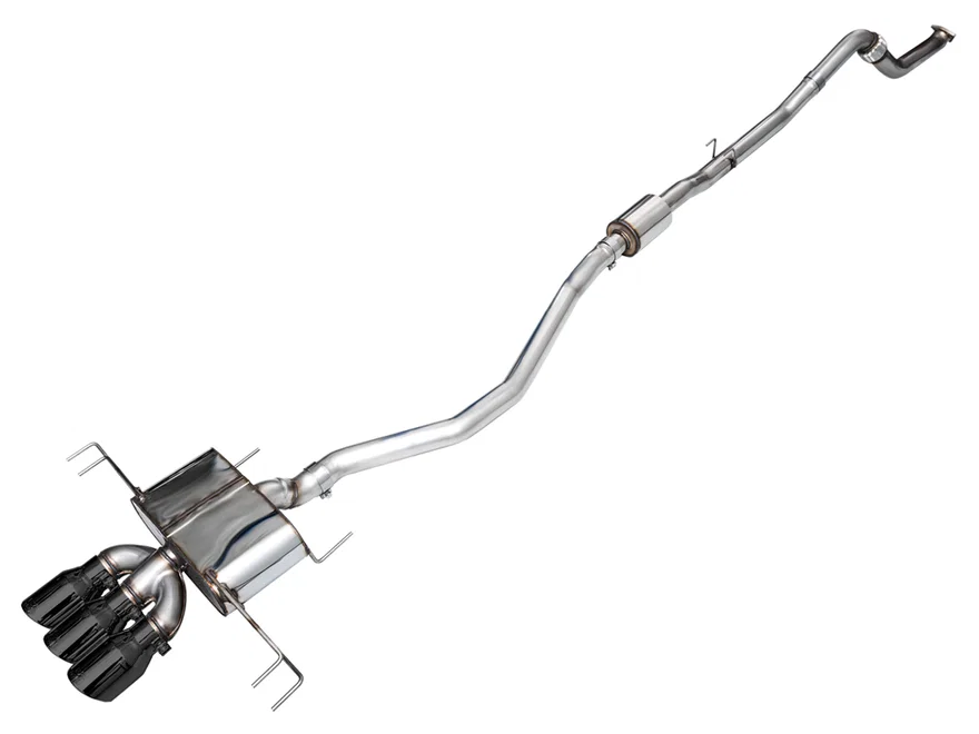 Touring Edition Exhaust for FL5 Civic Type R - Triple Diamond Black Tips