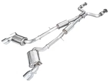 Touring Edition Exhaust for Nissan Z - Chrome Silver Tips image 1