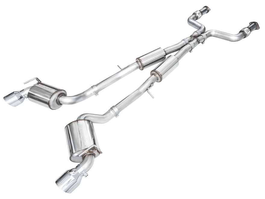 Touring Edition Exhaust for Nissan Z - Chrome Silver Tips