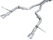 Track Edition Exhaust for Dodge Durango 3.6 / 5.7 - Chrome Silver Tips image 2