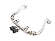 Touring Edition Exhaust for Porsche 718 Boxster / Cayman - Diamond Black Tips image 1
