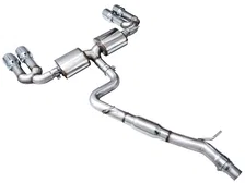 Touring Edition Exhaust for Audi 8Y S3 - 4.5" Chrome Silver Tips image 2