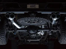 0FG Catback Exhaust for Silverado ZR2/Sierra AT4X - 4" Chrome Silver Tips image 9