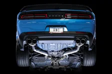 Track Edition Exhaust for 15+ Challenger 6.4 / 6.2 SC - Chrome Silver Quad Tips image 6