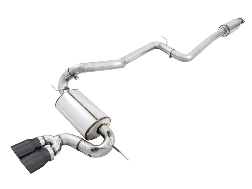 Touring Edition Cat-back Exhaust for Ford Focus ST - Resonated - Diamond Black Tips