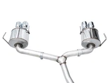 Touring Edition Catback Exhaust for VB Subaru WRX - 4" Chrome Silver Tips image 4