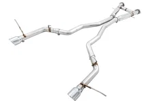 Track Edition Exhaust for Jeep Grand Cherokee SRT - Chrome Silver Tips image 1