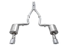 Touring Edition Exhaust for 15+ Charger 6.4 / 6.2 SC - Chrome Silver Tips image 2
