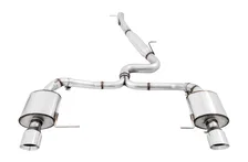 Touring Edition Exhaust for VW Golf Alltrack / Sportwagen 4Motion - Chrome Silver Tips image 2