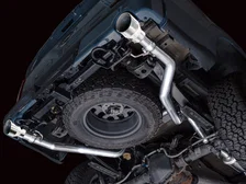 0FG Non-Resonated Catback for '21+ Ford F-150 (With Bumper Cutouts) - 5" Chrome Silver Tips image 16