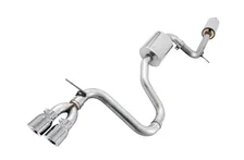 Touring Edition Exhaust for VW MK7 Golf 1.8T - Chrome Silver Tips (90mm) image 1