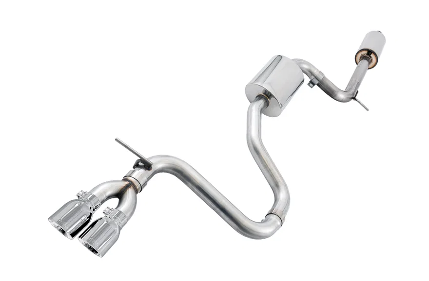 Touring Edition Exhaust for VW MK7 Golf 1.8T - Chrome Silver Tips (90mm)
