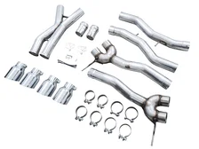 Track Edition Catback Exhaust for BMW G8X M3/M4 - 4.5" Chrome Silver Tips image 6